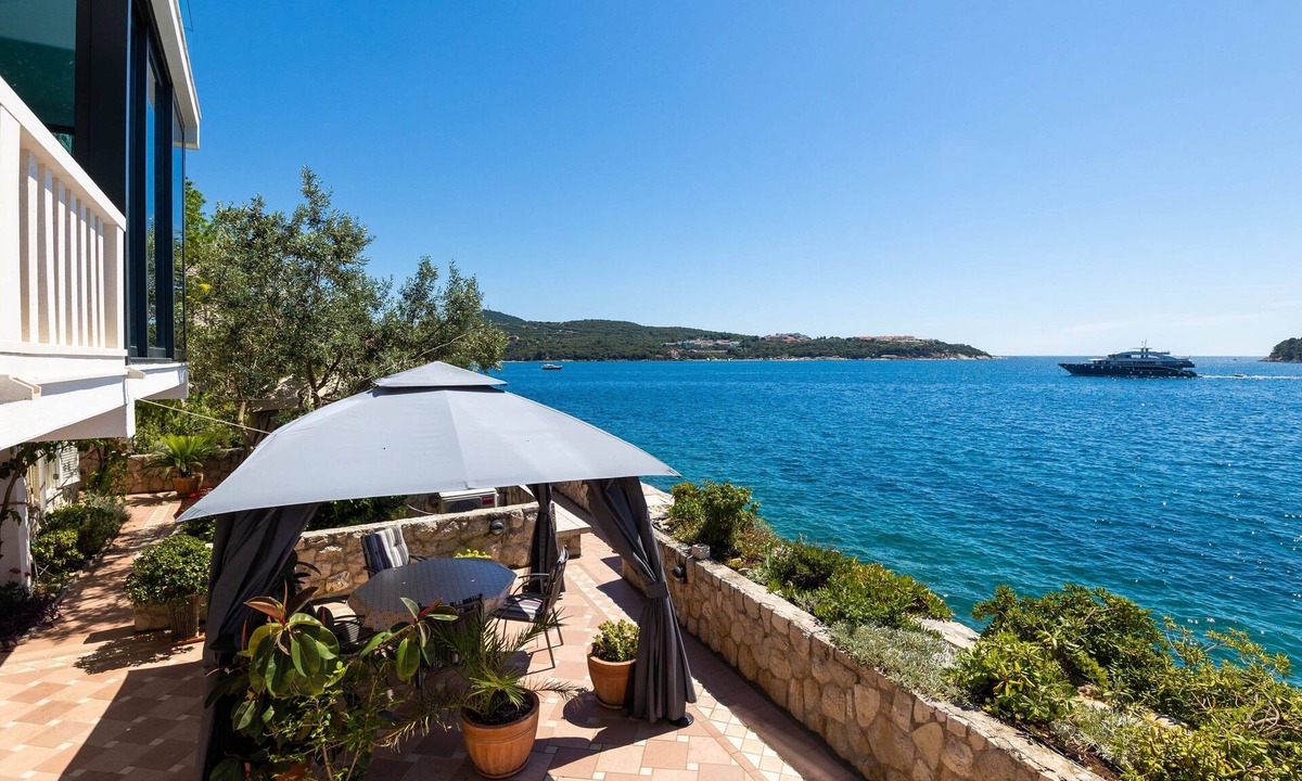 Lozica Apartment | Unique Beachfront 2BDR Apartment With a Private Beach and Spacious Terrace