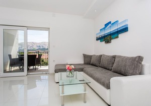 Two bedroom apartment with terrace Baška, Krk (A-18808-d)