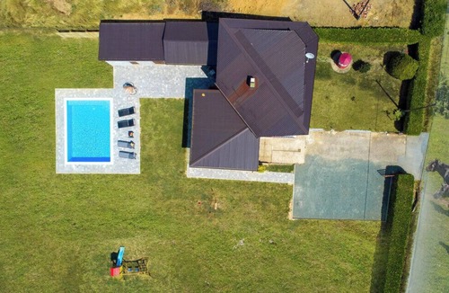 Popovaca House | Home with pool and terrace in Moslavina amid vineyards and Lonjsko Polje.