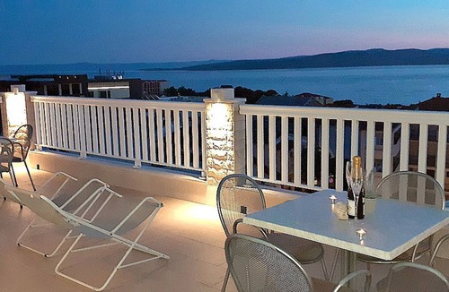 Baska Voda Apartment | Large fantastic sea view terrace and local panorama - 3 minutes walk to the beach