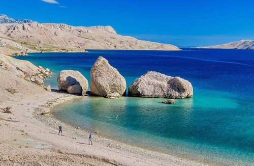 Metajna Apartment | One bedroom apartment with terrace and sea view Metajna, Pag (A-4120-a)