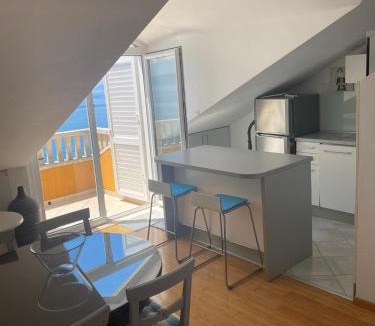 Podgora Apartment | Penthouse Villa Spomenka top floor apartment on central beach