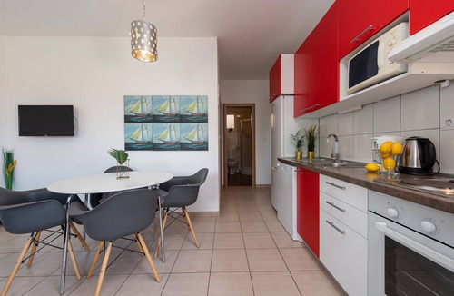 Razanj Apartment | "Perfect runaway"in a quiet bay with sea view and pool relaxing area-app 1 for 5