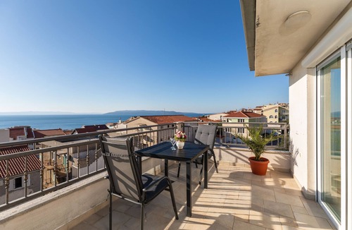 Ratac Apartment | Studio flat with balcony and sea view Makarska (AS-22017-e)