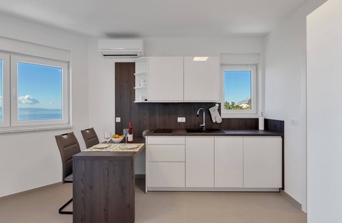 Podgora Apartment | Studio flat with balcony and sea view Podgora, Makarska (AS-18920-a)