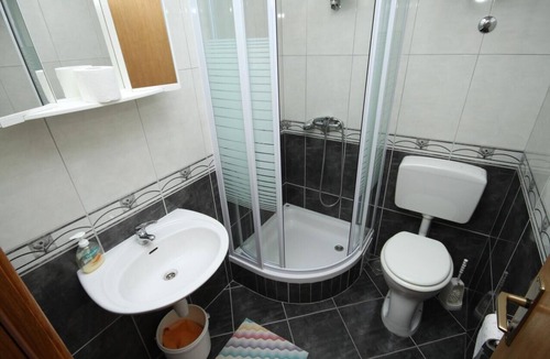 Baska Voda Apartment | Studio flat with terrace and sea view Baška Voda, Makarska (AS-6872-a)