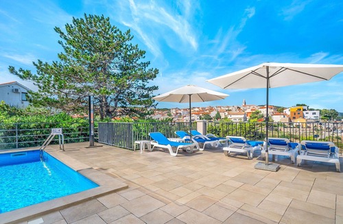 Vrbnik Villa | Stunning private villa for 6 people with WIFI, A/C, private pool, TV and terrace