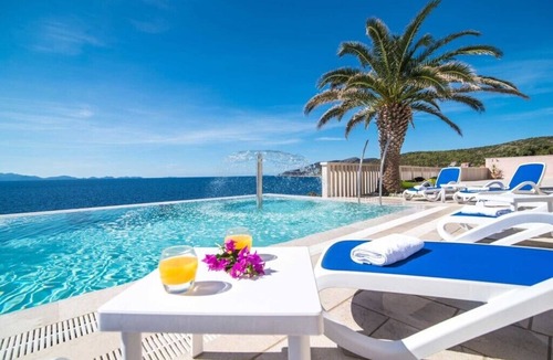 Zavalatica Villa | VILLA SOFIA see front with pool and hot tub