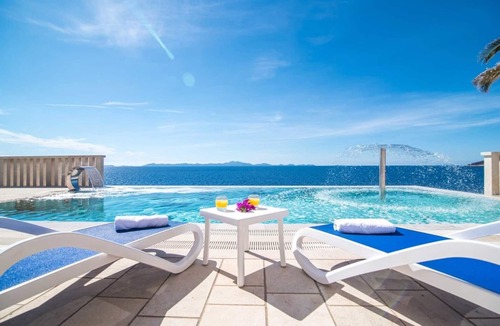 Zavalatica Villa | VILLA SOFIA see front with pool and hot tub
