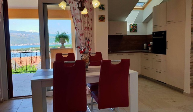 Flat Branka sea view, 160m from the sea, terrace