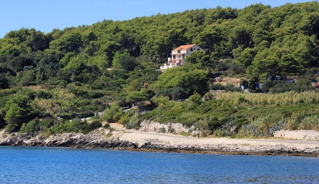 One bedroom apartment with terrace and sea view Lumbarda, Korčula (A-4418-c)