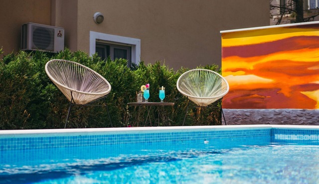 One bedroom apartment with a swimming pool Promajna, Makarska (A-6849-d)