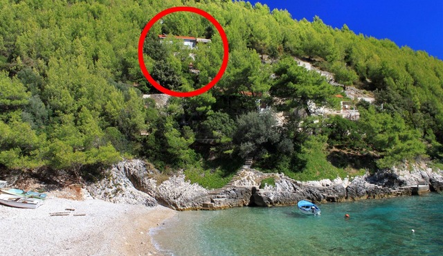Secluded fisherman's cottage Cove Bratinja Luka, Korčula (K-9224)