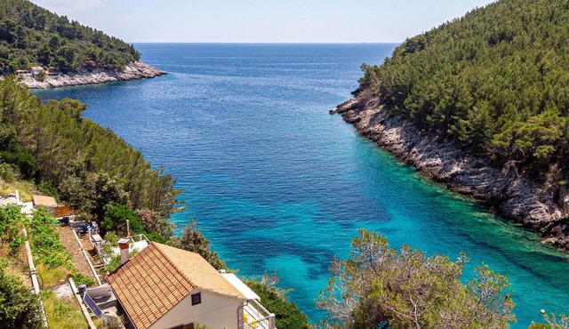 Secluded fisherman's cottage Cove Bratinja Luka, Korčula (K-12599)