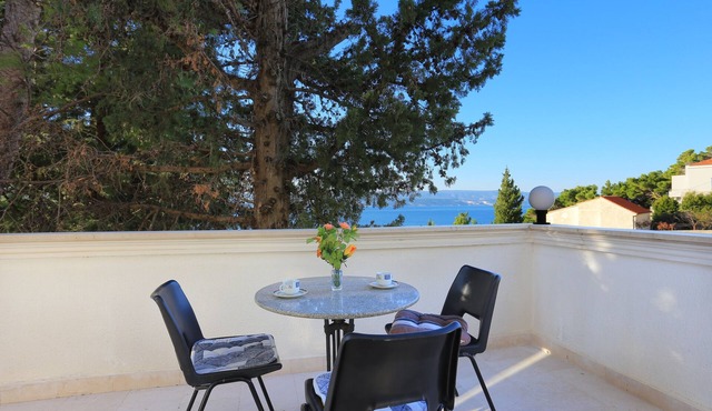 Studio flat with terrace and sea view Marušići, Omiš (AS-18497-a)