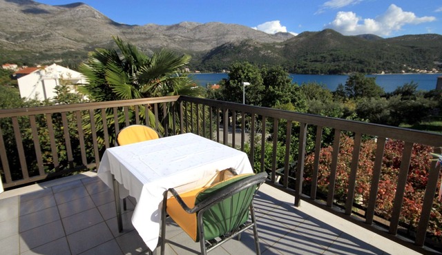 Studio flat with terrace and sea view Slano, Dubrovnik (AS-2159-b)