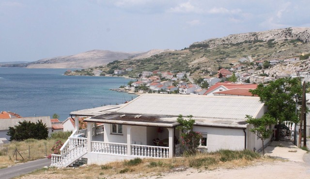 Two bedroom apartment with terrace and sea view Metajna, Pag (A-6426-d)