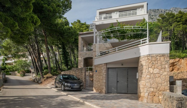 Two bedroom apartment with a swimming pool Brela, Makarska (A-19345-c)