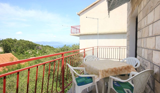 Two bedroom apartment with terrace and sea view Trpanj (Pelješac) (A-10083-c)