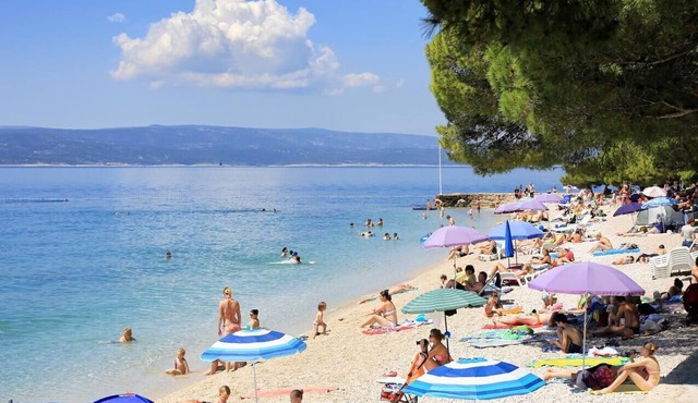 Two bedroom apartment with terrace and sea view Brela, Makarska (A-6688-b)