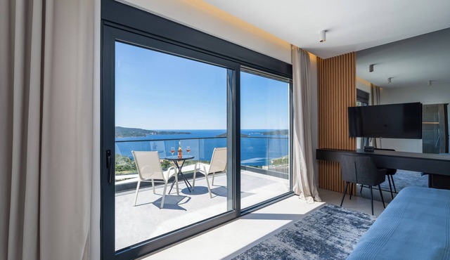 Villa Blue Sunset - Stunning Sea View Villa with Pool near Dubrovnik