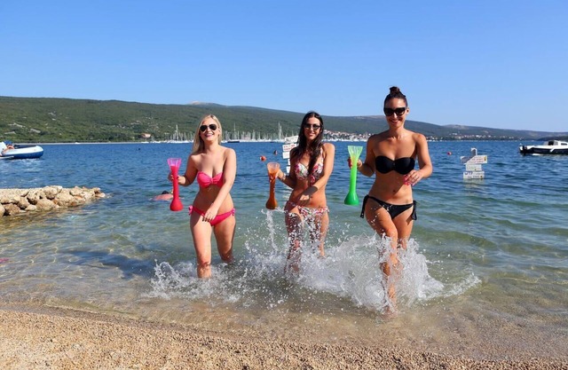 Studio flat with terrace and sea view Kornić, Krk (AS-415-a)