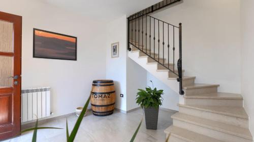 Rustic villa Pietro with panoramic view in Motovun