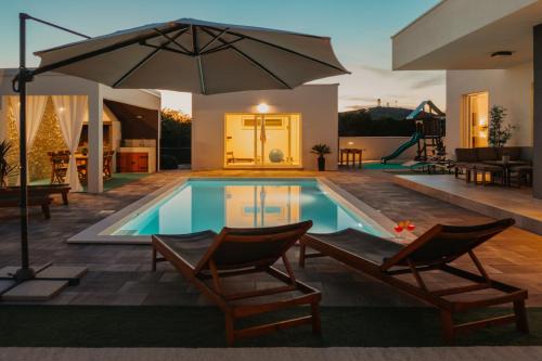 Villa ARIA with a private heated pool